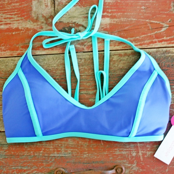 Xhilaration Other - Sporty Royal Blue & Green Bikini Top Mix Match LG